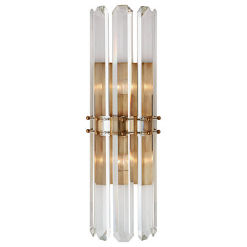 Bonnington Tall Sconce in Hand-Rubbed Antique Brass
