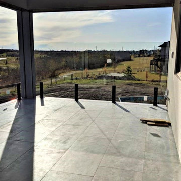 Custom Deck Posts and Glass