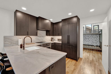 Inspiration for a contemporary kitchen remodel in Salt Lake City
