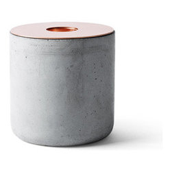 Chunk Candleholder - Concrete Large - Candle Holders and Candelabra