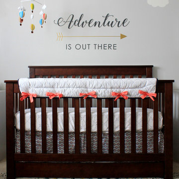 "Up" Travel Themed Gender Neutral Nursery