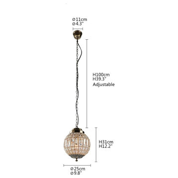 MIRODEMI® Vence Royal Empire Ball Style Chandelier, D9.8