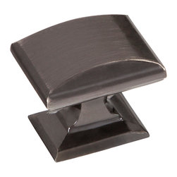 1 1/4" Sq Knob Candler Gunmetal BP29340GM - Cabinet And Drawer Knobs