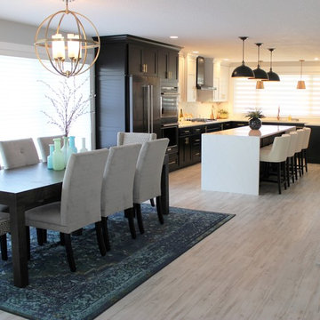 Coal Valley, IL- What's Black & White and Gold All Over? This On-Trend Kitchen