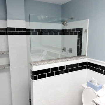 Custom Glass Spray Panels, Splash Guards, and Fixed Panel Shower Units