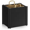 Way Basics Eco Grocery Paper Bag Holder, Black