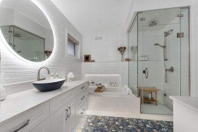 Beach style bathroom photo in Other