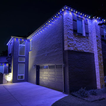 4 Lights per m permanent holiday lighting custom light spacing 24V lights
