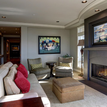 Contemporary, Clean Kitchen for the Bold Wine Aficionado - Kirkland