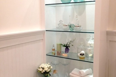 Inspiration for a transitional bathroom remodel in Other