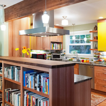 The Yellow Cabinet Kitchen and Mudroom