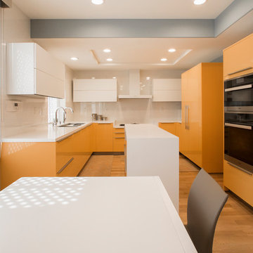 Vivid Orange High Glossy Kitchen