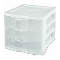 Sterilite Organiser 3 Drawer 338x275x243mm White