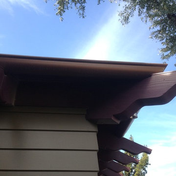 5 inch Half Round Gutters,Rustic Copper Aluminum