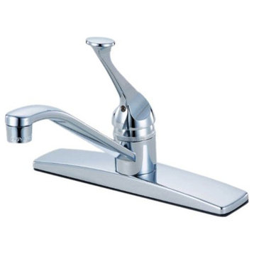 Single Handle Kitchen Faucet With Spray, Chrome, Without Spray