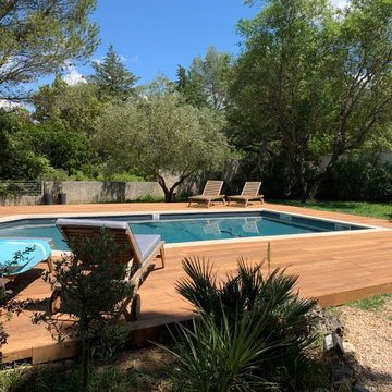 Lames de terrasse ipé — Tour de piscine au Sud de la France
