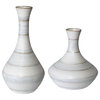 Uttermost Potter Fluted Striped Vases, Set of 2