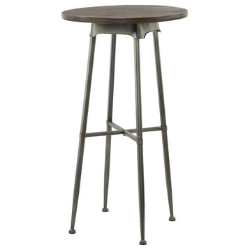 Industrial Gray Metal Accent Table 561832