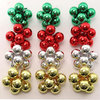 Assorted Glass Ball Hanging Ornament Cluster | 35MM Christmas Tree (Set of 6)