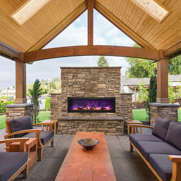 Modern Outdoor Fireplaces