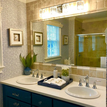 A New Blue Bathroom