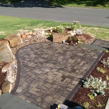 Raised entry patio