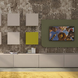 Modern Wall Unit Velvet 112 by Artigian Mobili - $3,579.00 - Entertainment Centers And Tv Stands