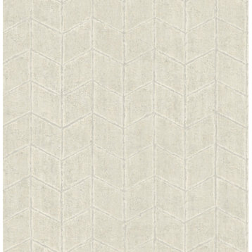 Pearl Grey Flatiron Geometric Wallpaper