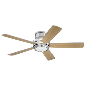 Craftmade TMPH525 Tempo Hugger 52" 5 Blade LED Indoor Ceiling Fan - Brushed