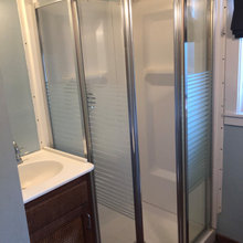 My Beach Kitchen and Bath Reno - before and after