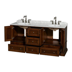 Antique Bathroom Vanities in Cherry Finish - Bathroom Vanities And Sink Consoles