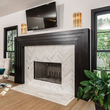 2017 FIRE PLACE BETWEEN 2 WINDOWS