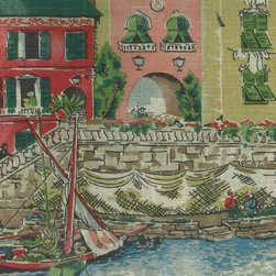 ROTH & TOMPKINS TEXTILES - Venice Fabric, Primary, 54''x36'' - Upholstery Fabric