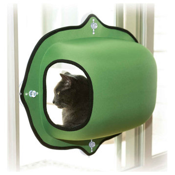 K&H Pet Products EZ Mount Window Pod Kitty Sill Green 27"x20"x20"