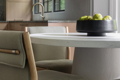 Example of a transitional home design design in Charlotte