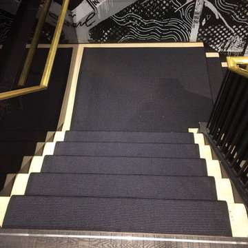 Mellau Carpet Installed to Stairs in Karl Lagerfeld Store