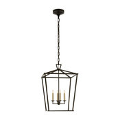 Darlana Lantern, Aged Iron, Medium