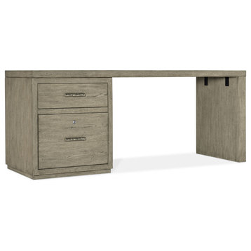 Hooker Furniture 6150-10906 72" Wood Veneer 2 Drawer Writing Desk - Medium Wood