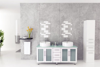Bathroom - modern bathroom idea in Denver