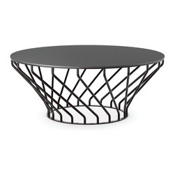 Velletri Black 92cm HLP Indoor Outdoor Coffee Table by Glid Studio for Huset - Coffee Tables
