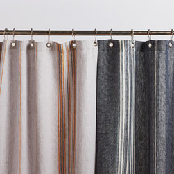 Rustic Linen Shower Curtain - Products