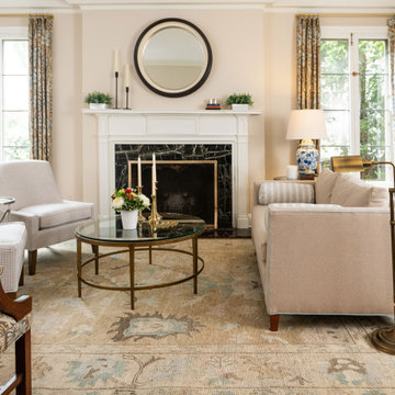 Living room refresh in a stately French provincial home