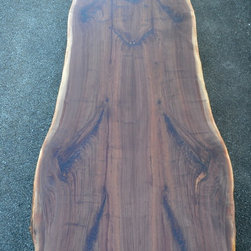 Curvy Backed Walnut Dining Chair - Dining Tables