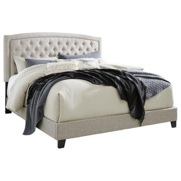 Jerary Off-White Queen Upholstered Bed
