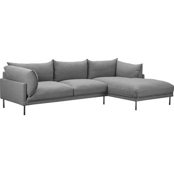Jamara Sectional Charcoal, Right