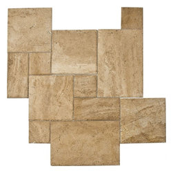 4 sz. Pattern Set Travertine - Light Walnut - Flooring
