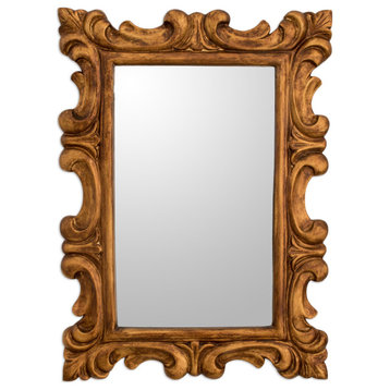 Novica Handmade Elegant Duchy Wood Wall Mirror