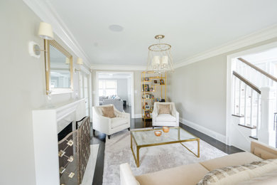 Inspiration for a huge transitional home design remodel in New York