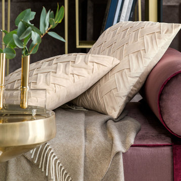 Decorative Pillow Gwyneth Ecru Golden Ecru 16"x16"