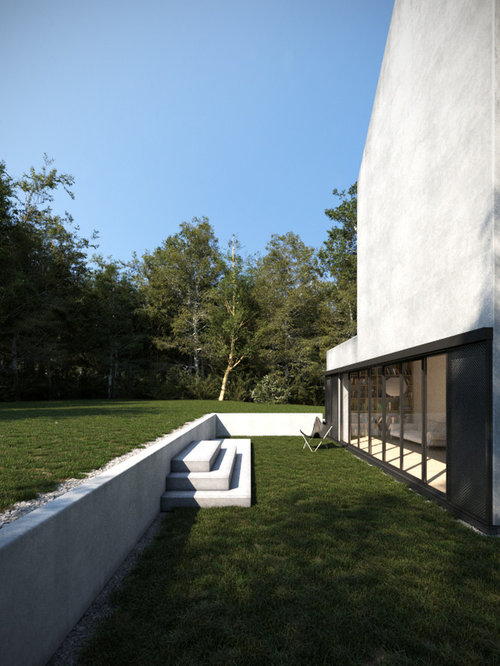 Garten mit Betonplatten - Ideen für die Gartengestaltung